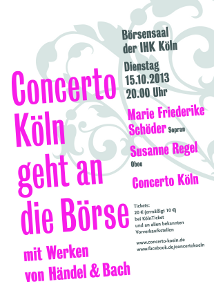 Concerto Köln geht an die Börse